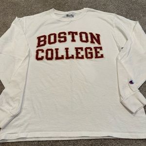 Champion Long Sleeve cotton Boston College T